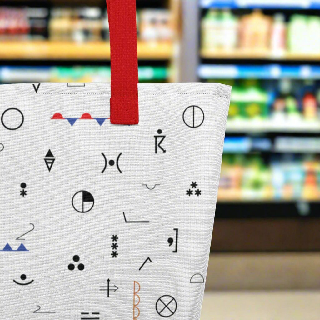 Weather Map Symbols Large Tote Bag