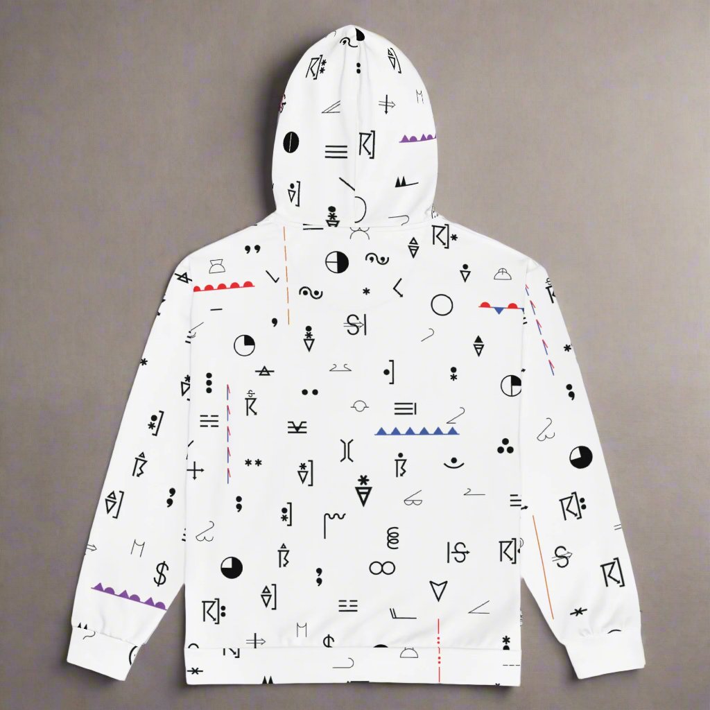 Weather Map Symbols Zip Hoodie