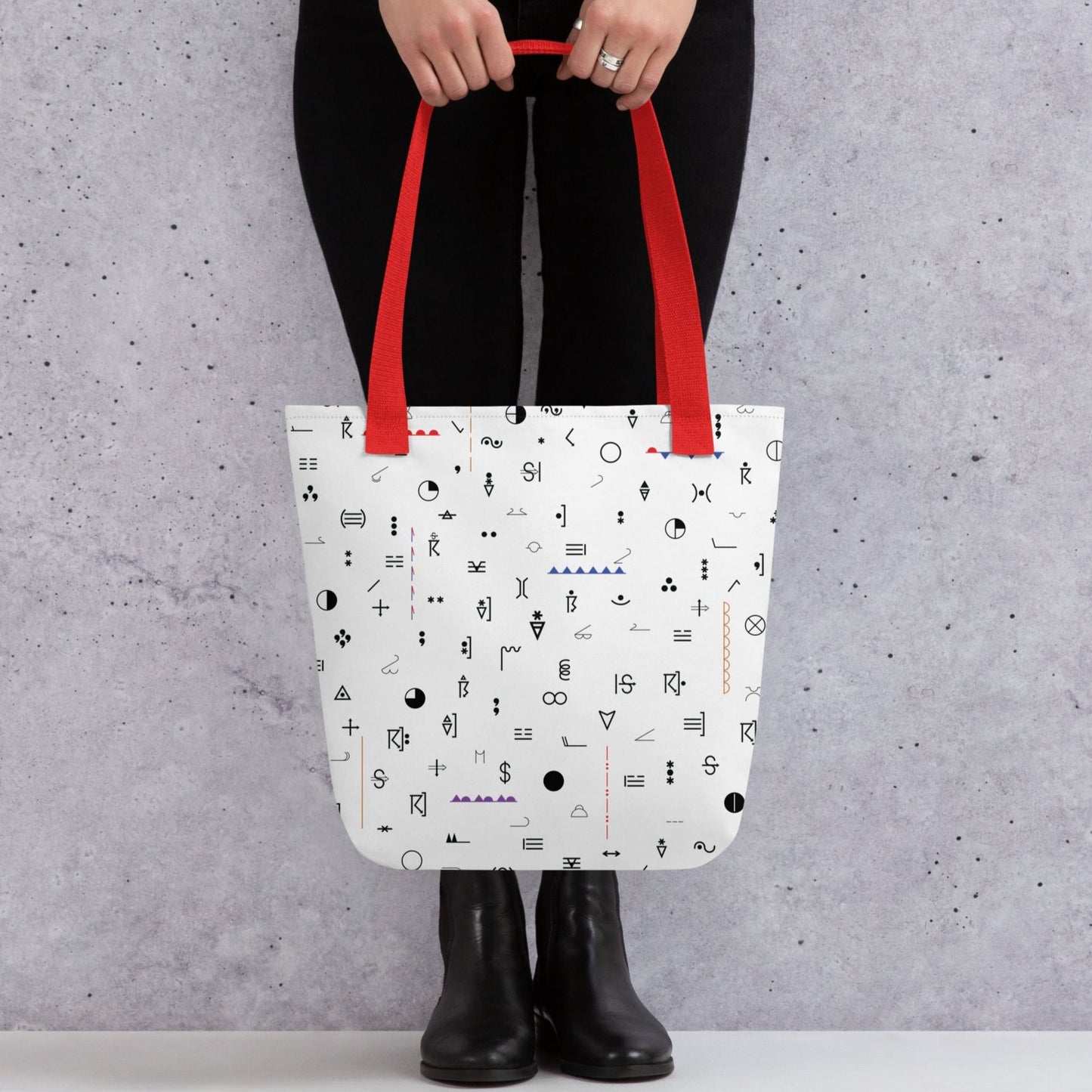 Weather Map Symbols Tote Bag