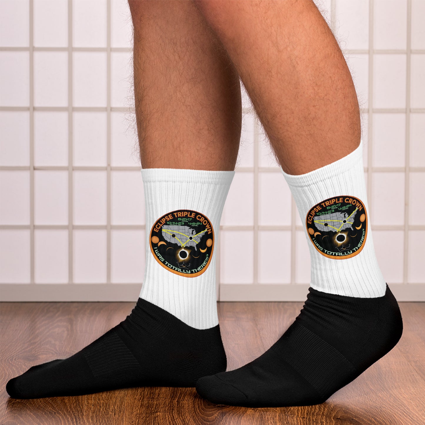 Solar Eclipse Triple Crown Socks