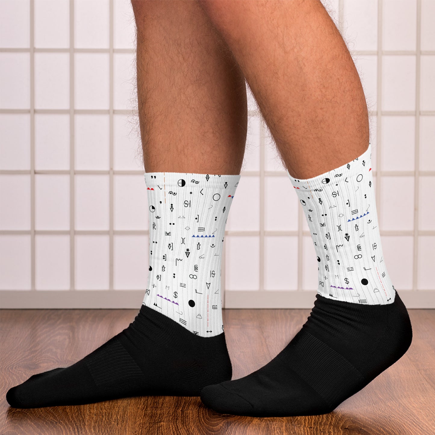 Weather Map Symbols Socks