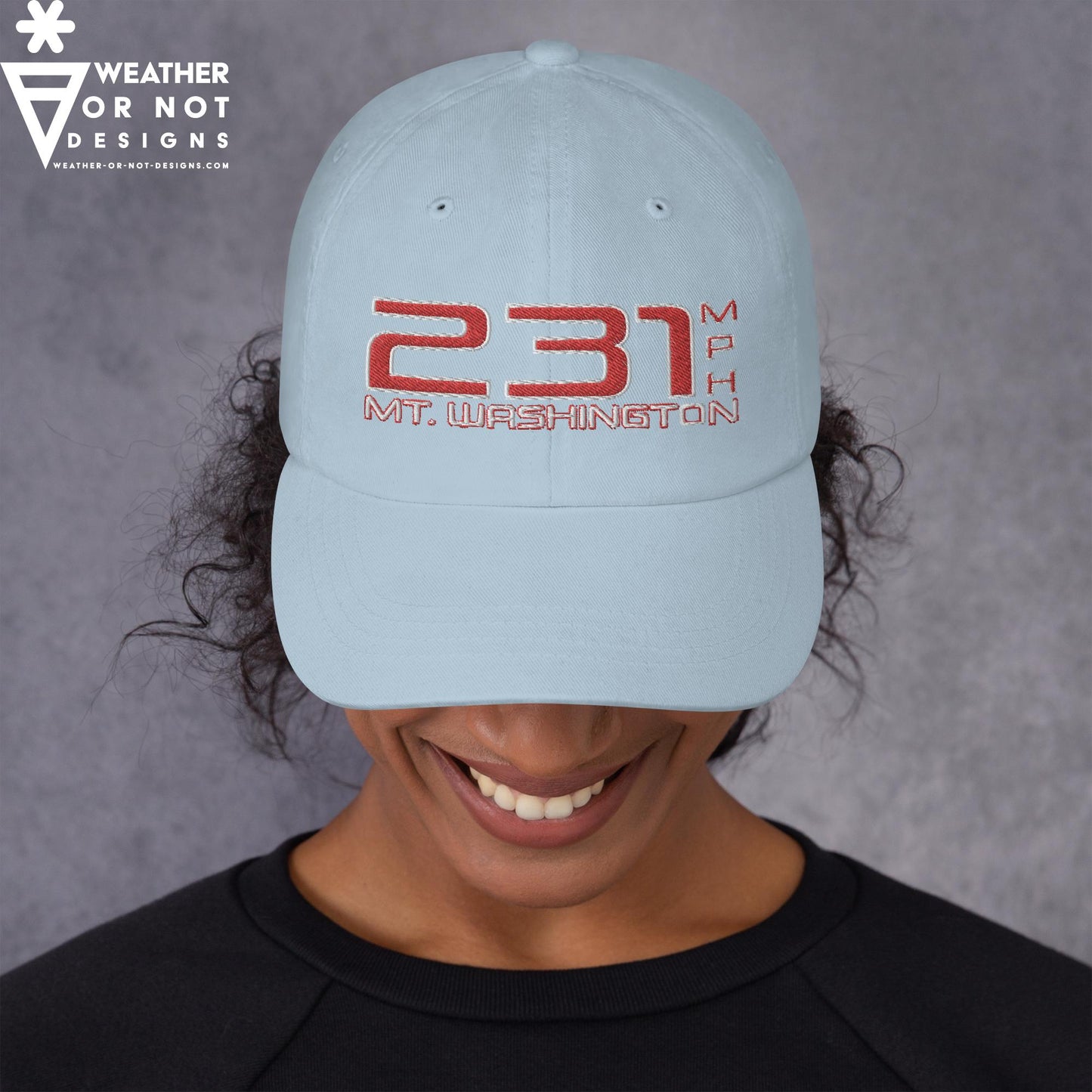 231 mph Wind on Mt. Washington, NH - Hat