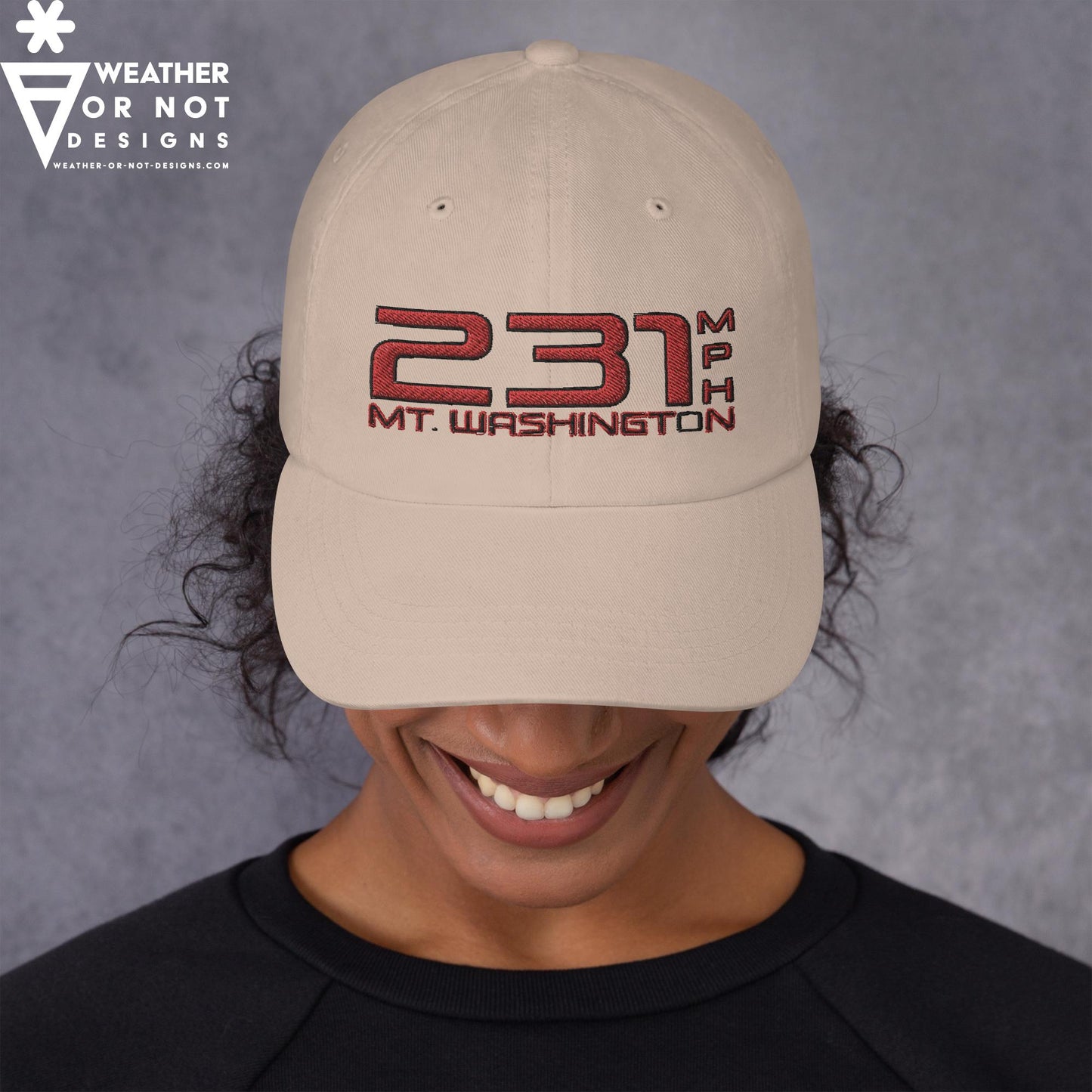 231 mph Wind on Mt. Washington, NH - Hat