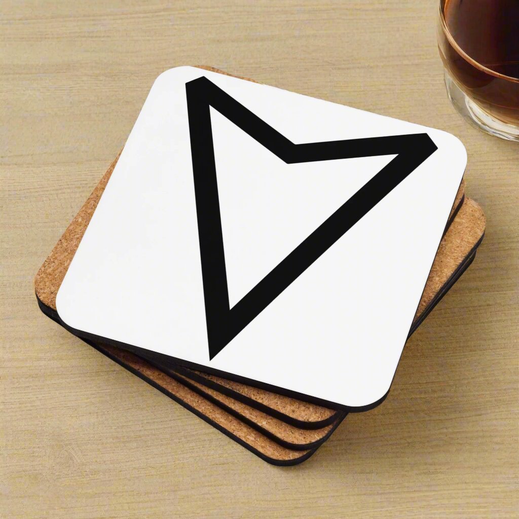 SQUALL Wx Symbol (18) Cork-Back Coaster