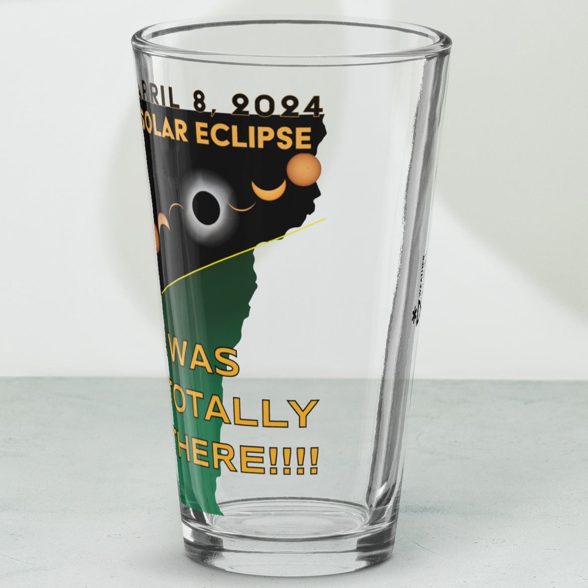 2024 Solar Eclipse - VT Pint Glass