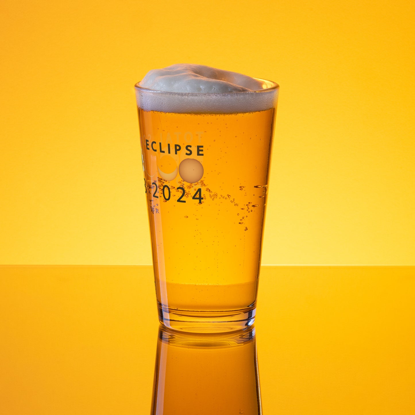 2024 Solar Eclipse pint glass
