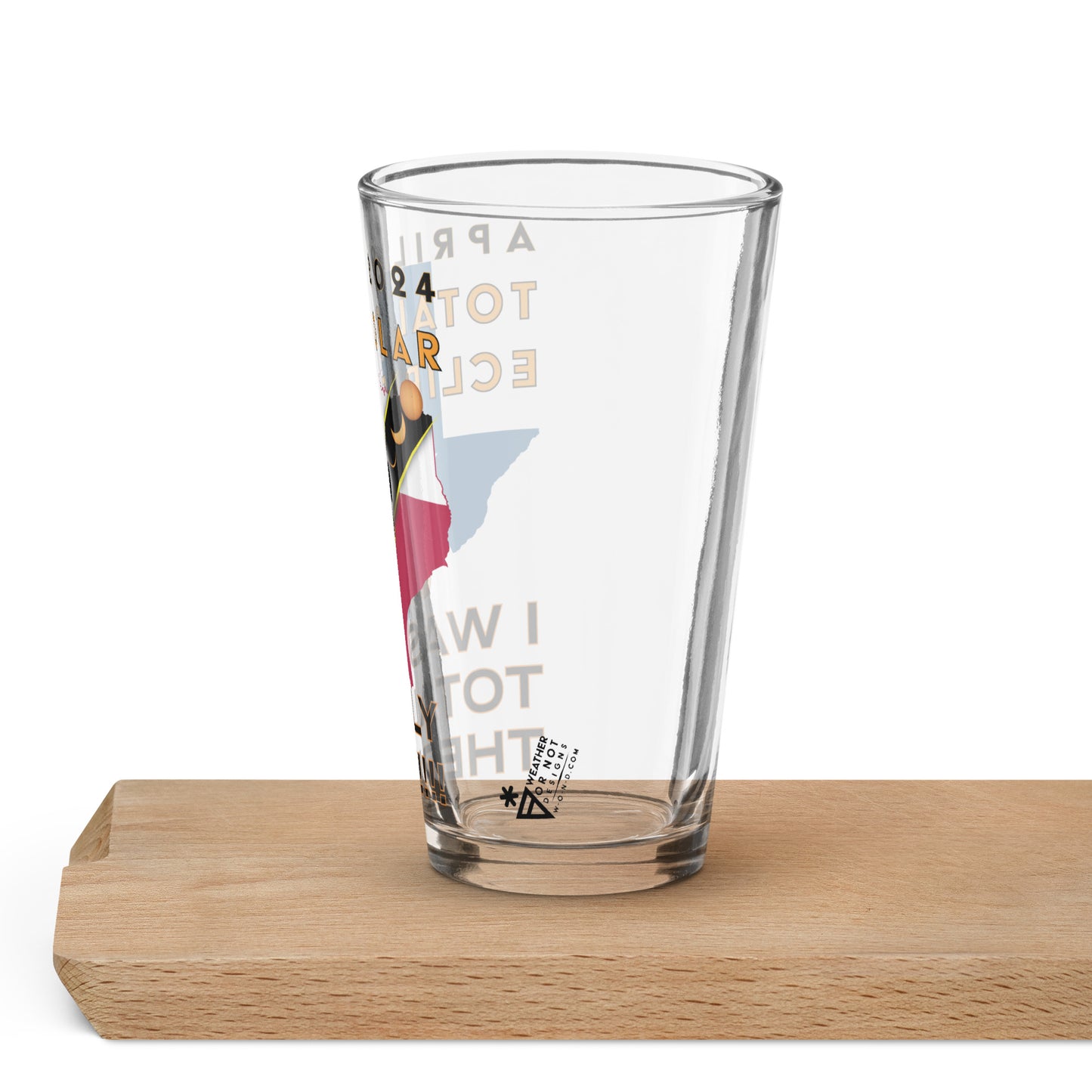 2024 Solar Eclipse - TX Pint Glass