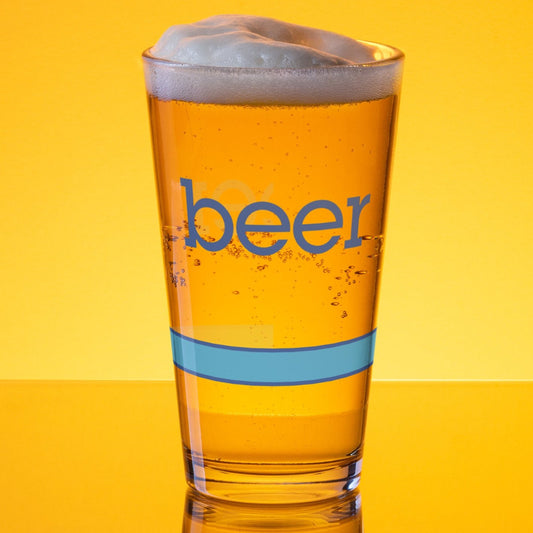 beer Pint Glass - The Nondescript Collection by fnar