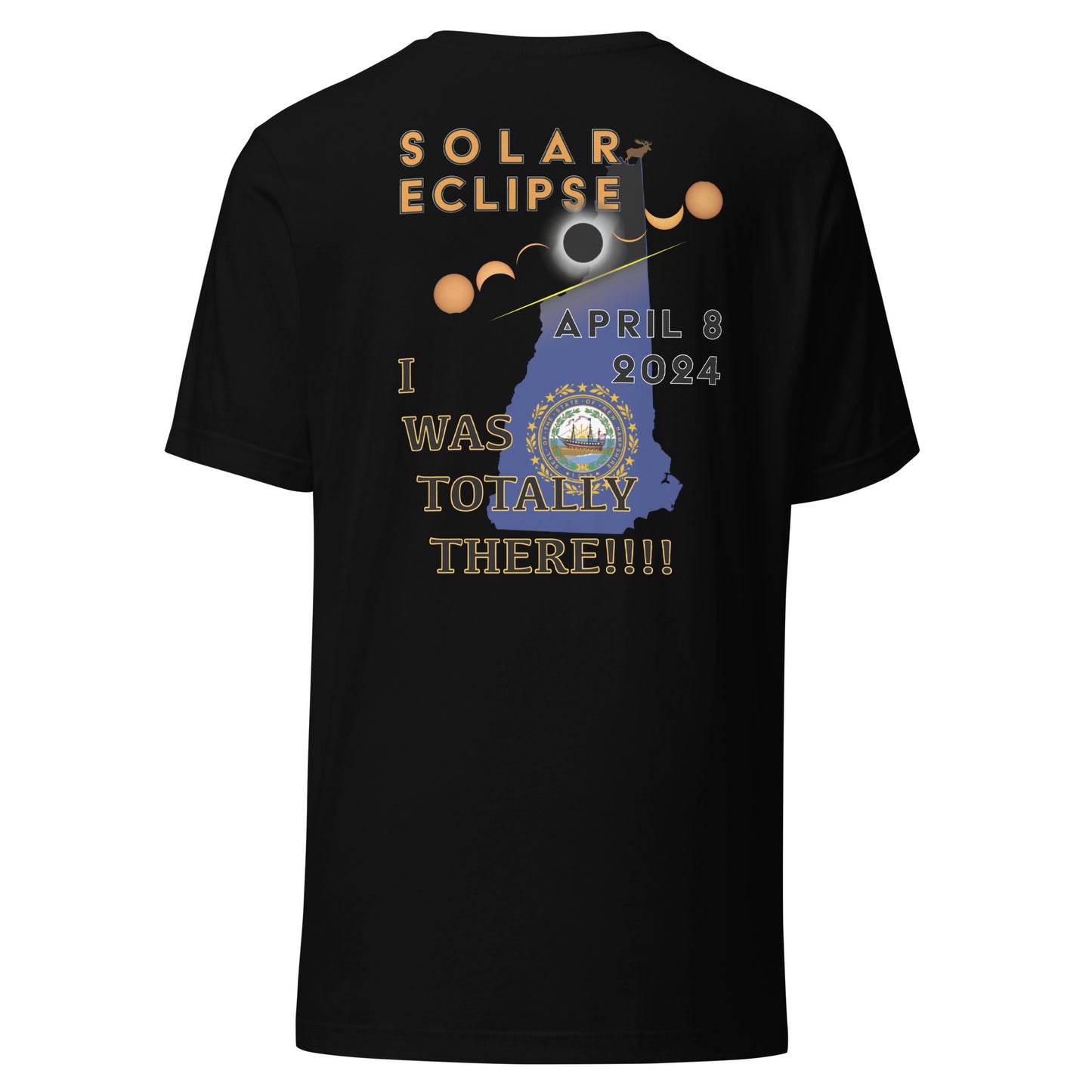 2024 Solar Eclipse - NH T-Shirt (Made In The USA!)