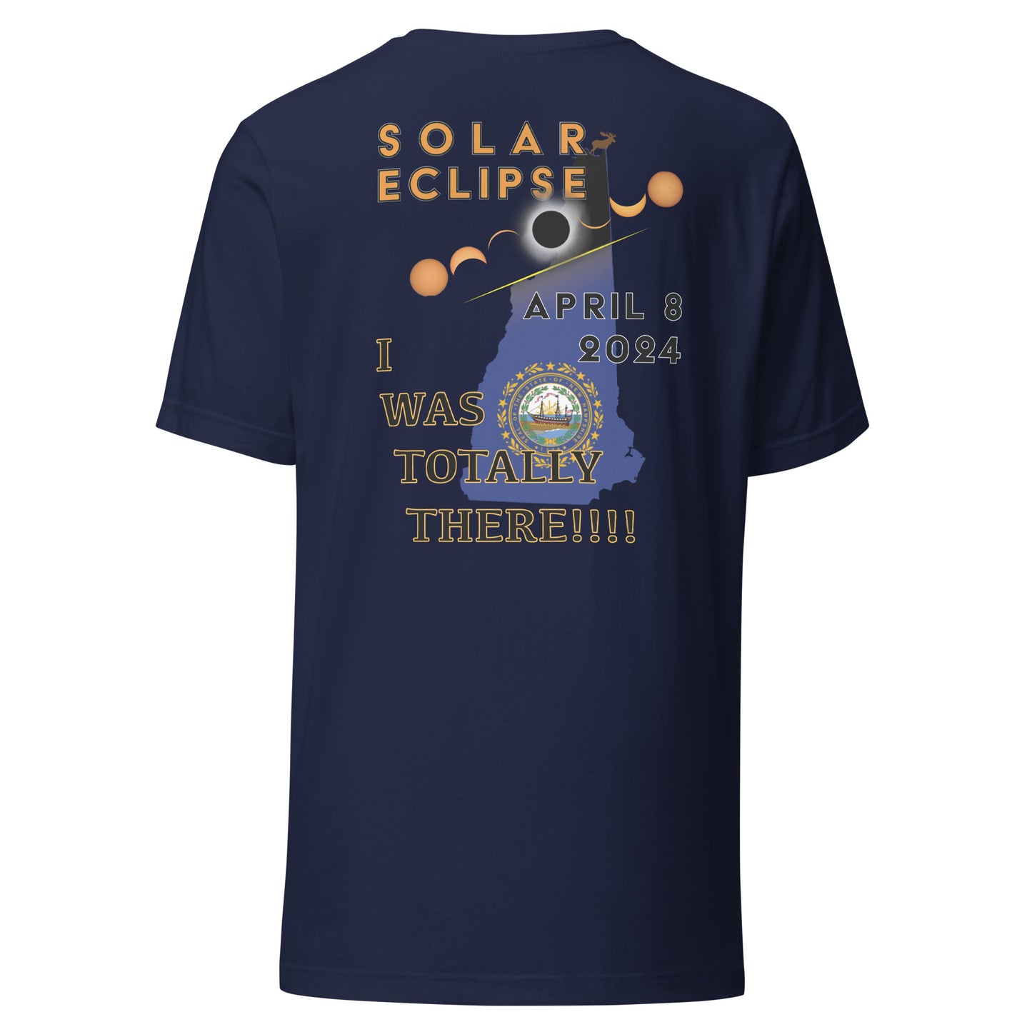 2024 Solar Eclipse - NH T-Shirt (Made In The USA!)