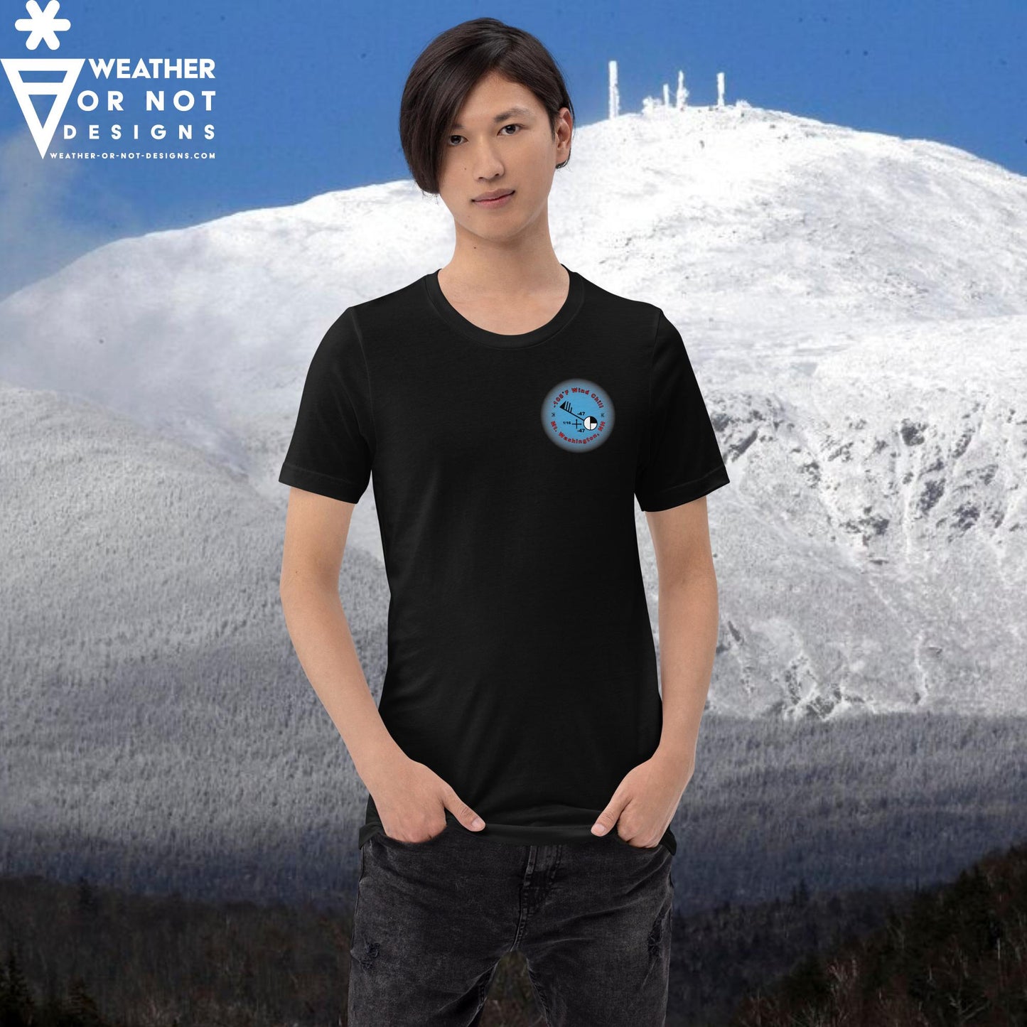 -108˚F WIND CHILL Mt. Washington, NH (back) T-shirt