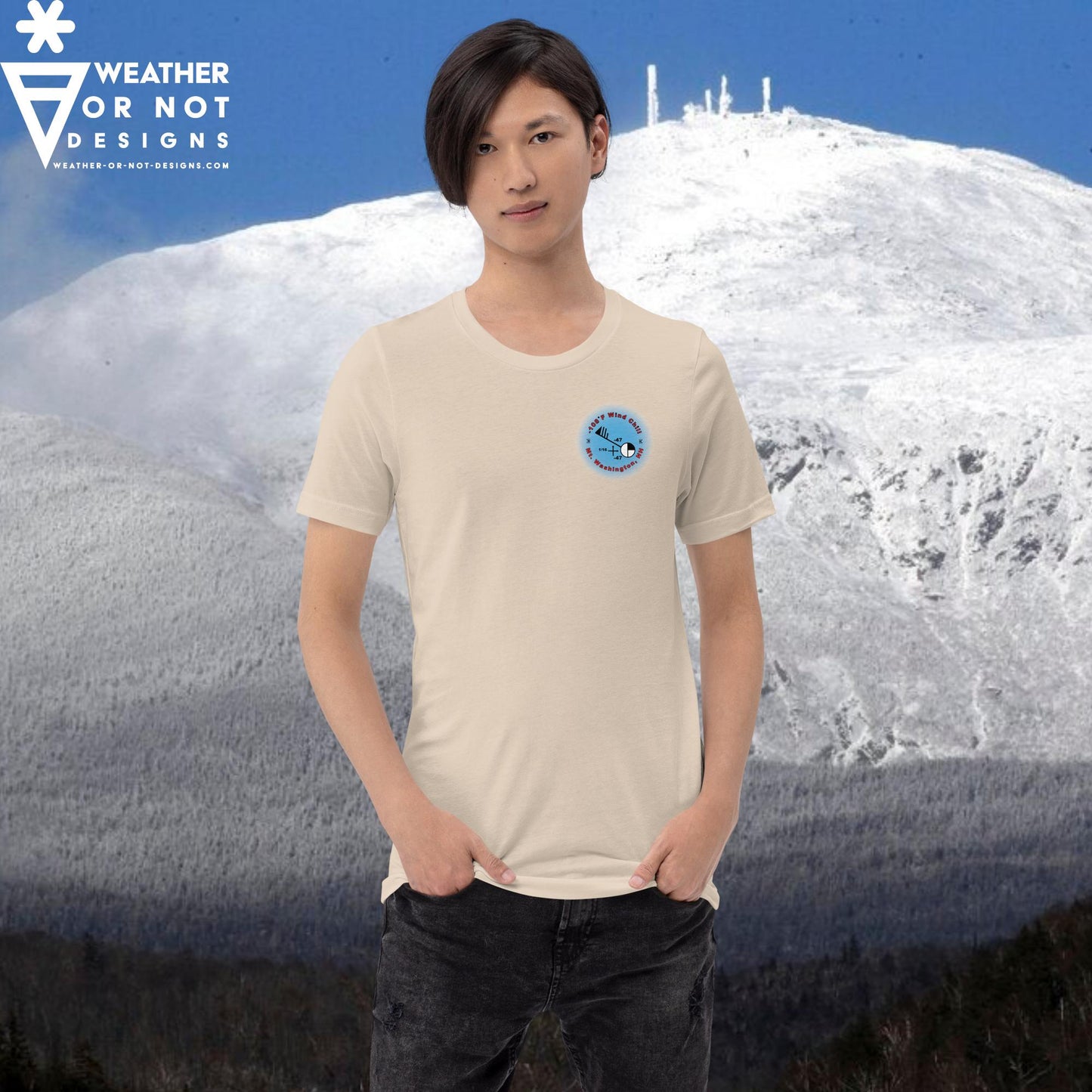 -108˚F WIND CHILL Mt. Washington, NH (back) T-shirt