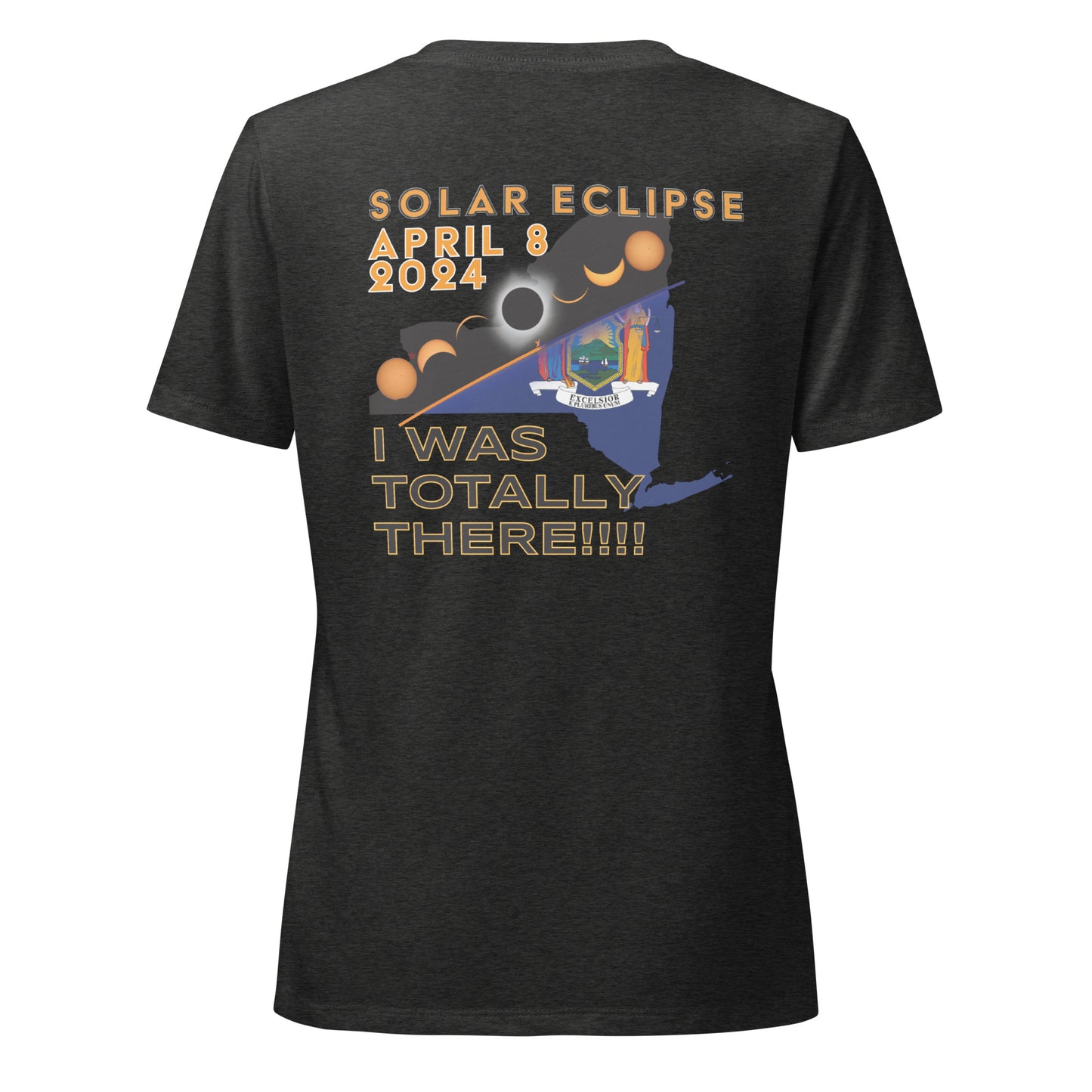 2024 Solar Eclipse - NY Women's Relaxed V-neck T-Shirt