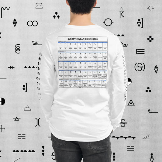 Synoptic Weather Symbols Chart Long Sleeve Tee
