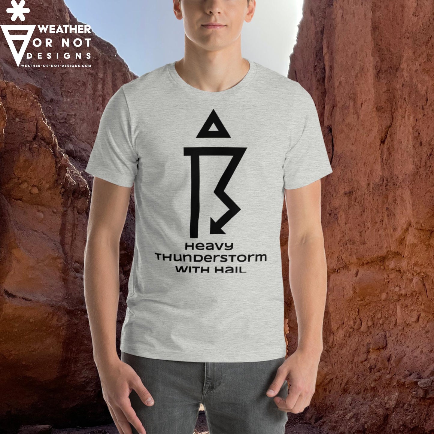 THUNDERSTORM SEVERE w/HAIL  Wx Symbol (99) Tee