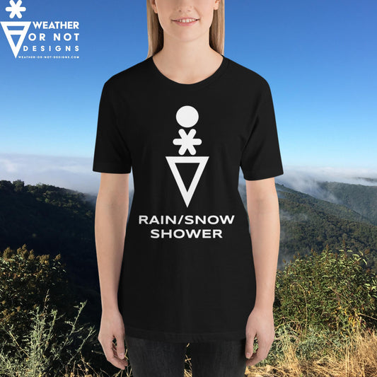 RAIN/SNOW SHOWER Wx Symbol (83) Tee