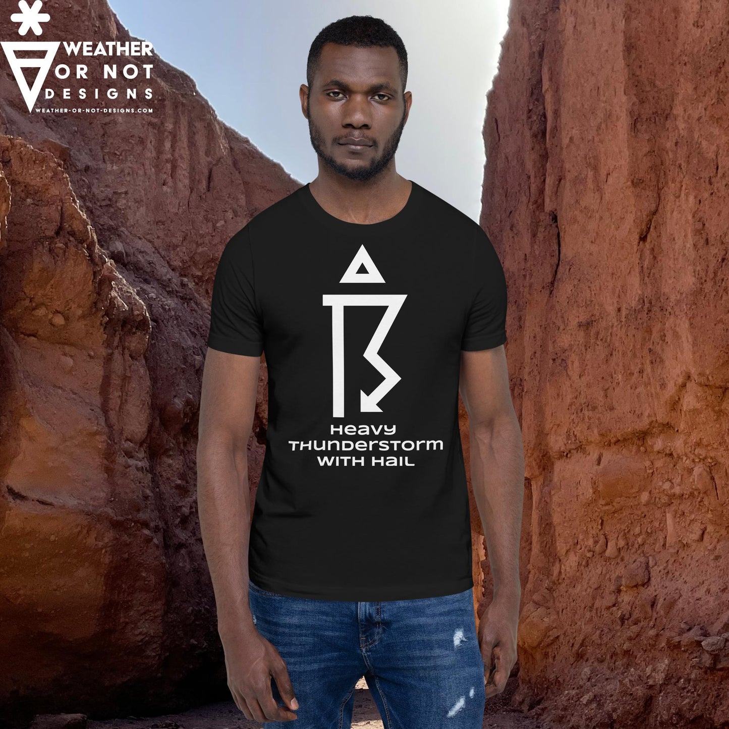 THUNDERSTORM SEVERE w/HAIL  Wx Symbol (99) Tee