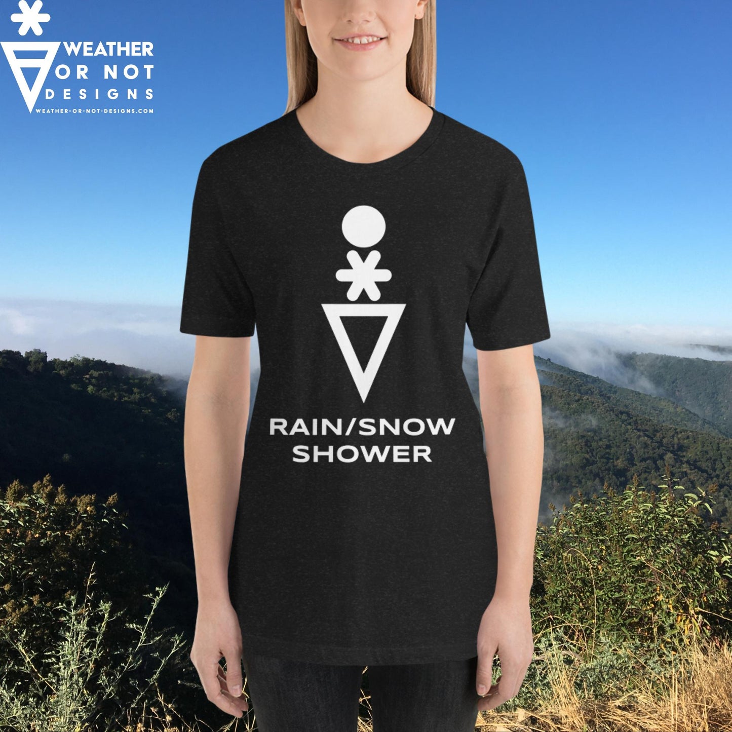 RAIN/SNOW SHOWER Wx Symbol (83) Tee