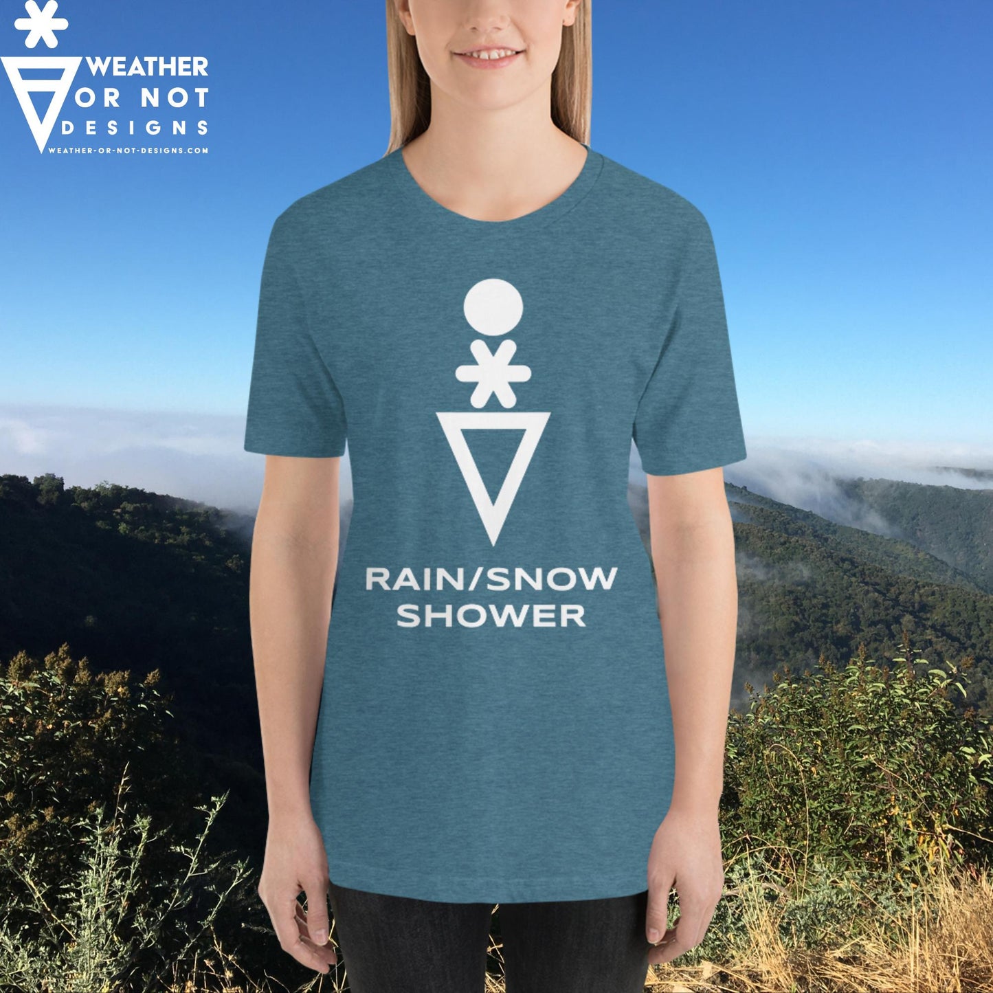 RAIN/SNOW SHOWER Wx Symbol (83) Tee