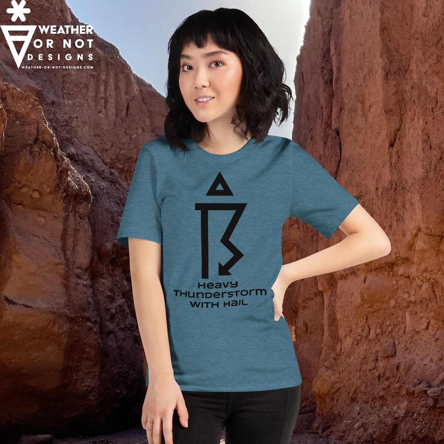 THUNDERSTORM SEVERE w/HAIL  Wx Symbol (99) Tee