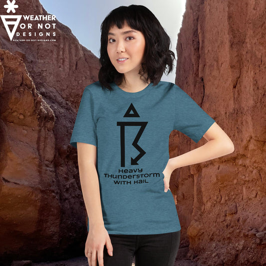 THUNDERSTORM SEVERE w/HAIL  Wx Symbol (99) Tee