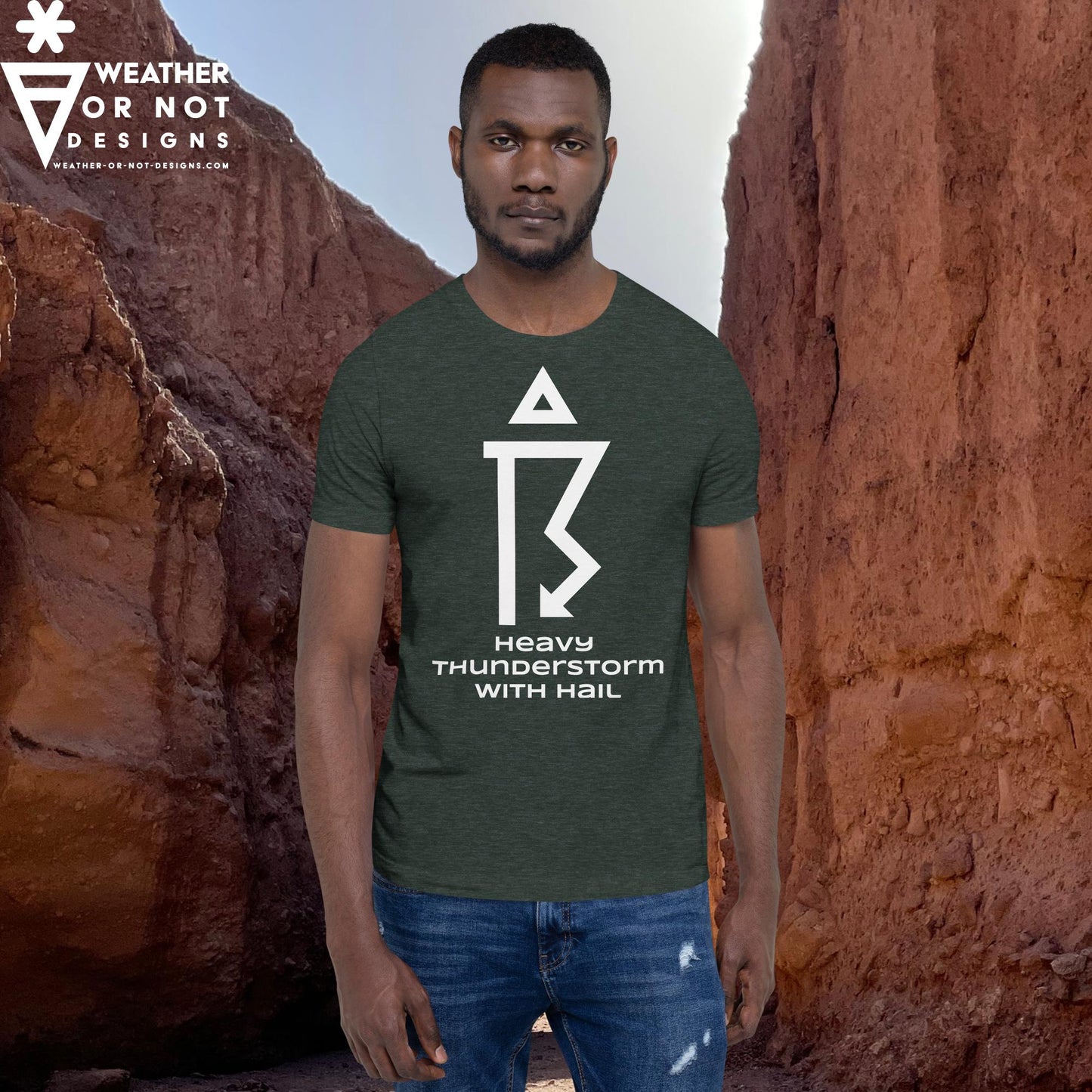 THUNDERSTORM SEVERE w/HAIL  Wx Symbol (99) Tee