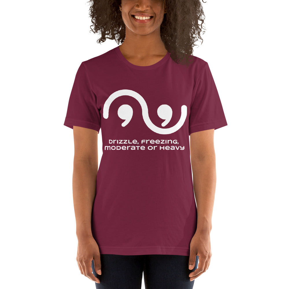 HEAVY FREEZING DRIZZLE Wx Symbols (57) Tee