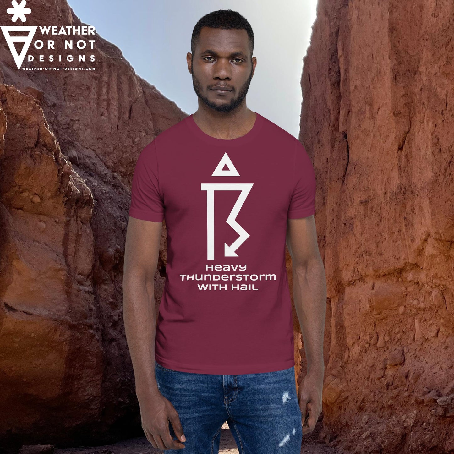 THUNDERSTORM SEVERE w/HAIL  Wx Symbol (99) Tee