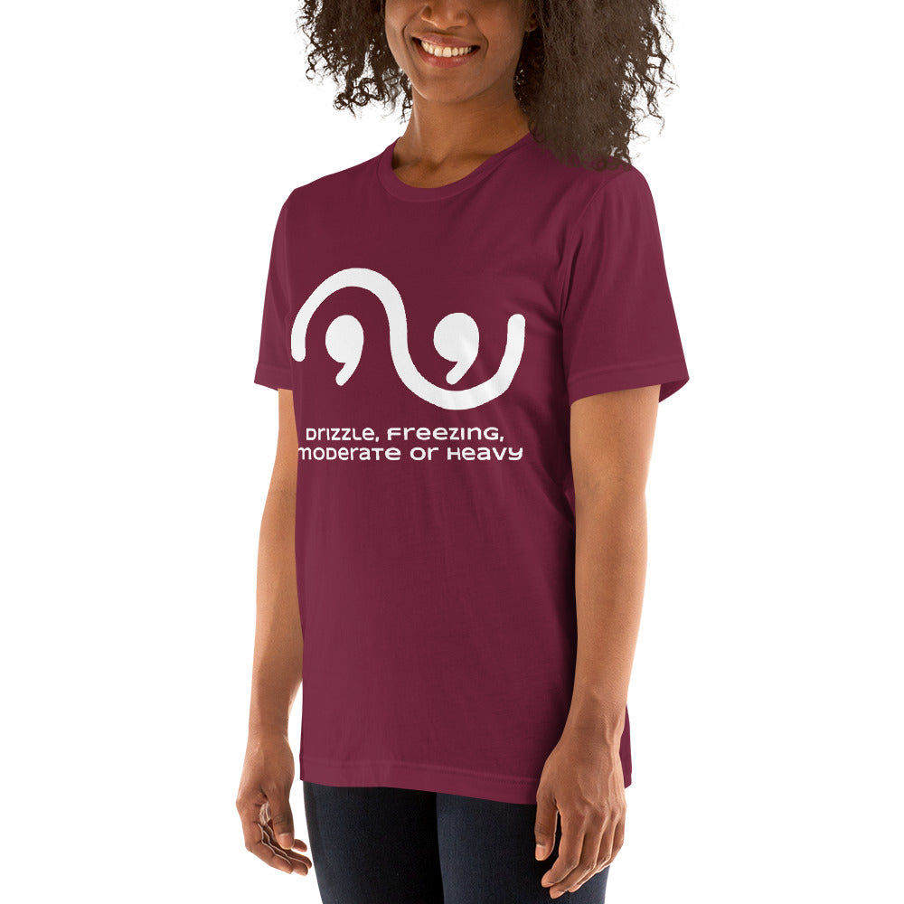 HEAVY FREEZING DRIZZLE Wx Symbols (57) Tee