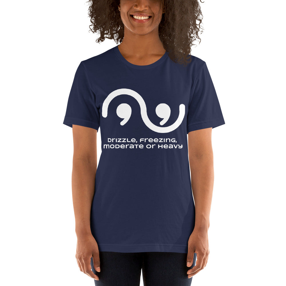 HEAVY FREEZING DRIZZLE Wx Symbols (57) Tee