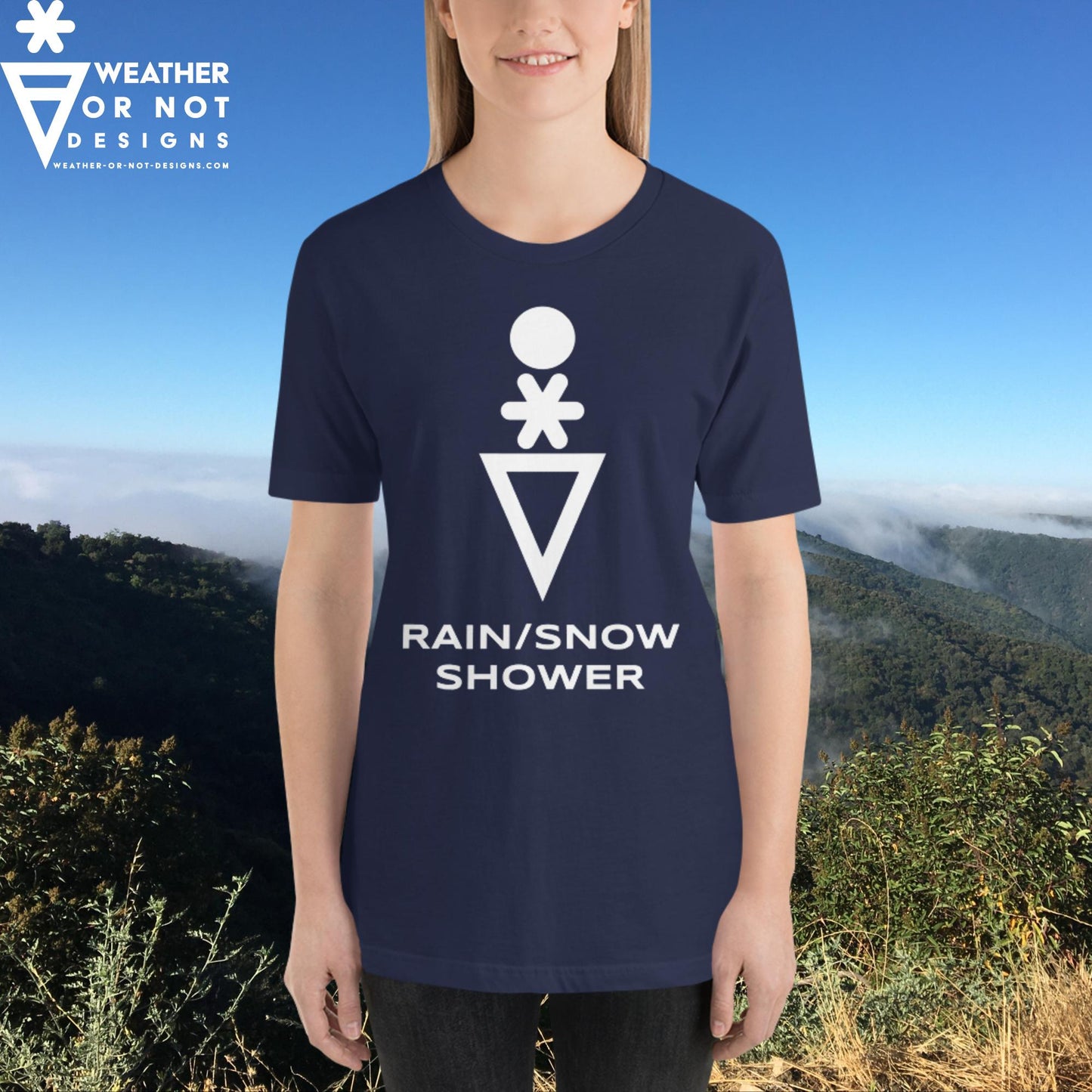 RAIN/SNOW SHOWER Wx Symbol (83) Tee