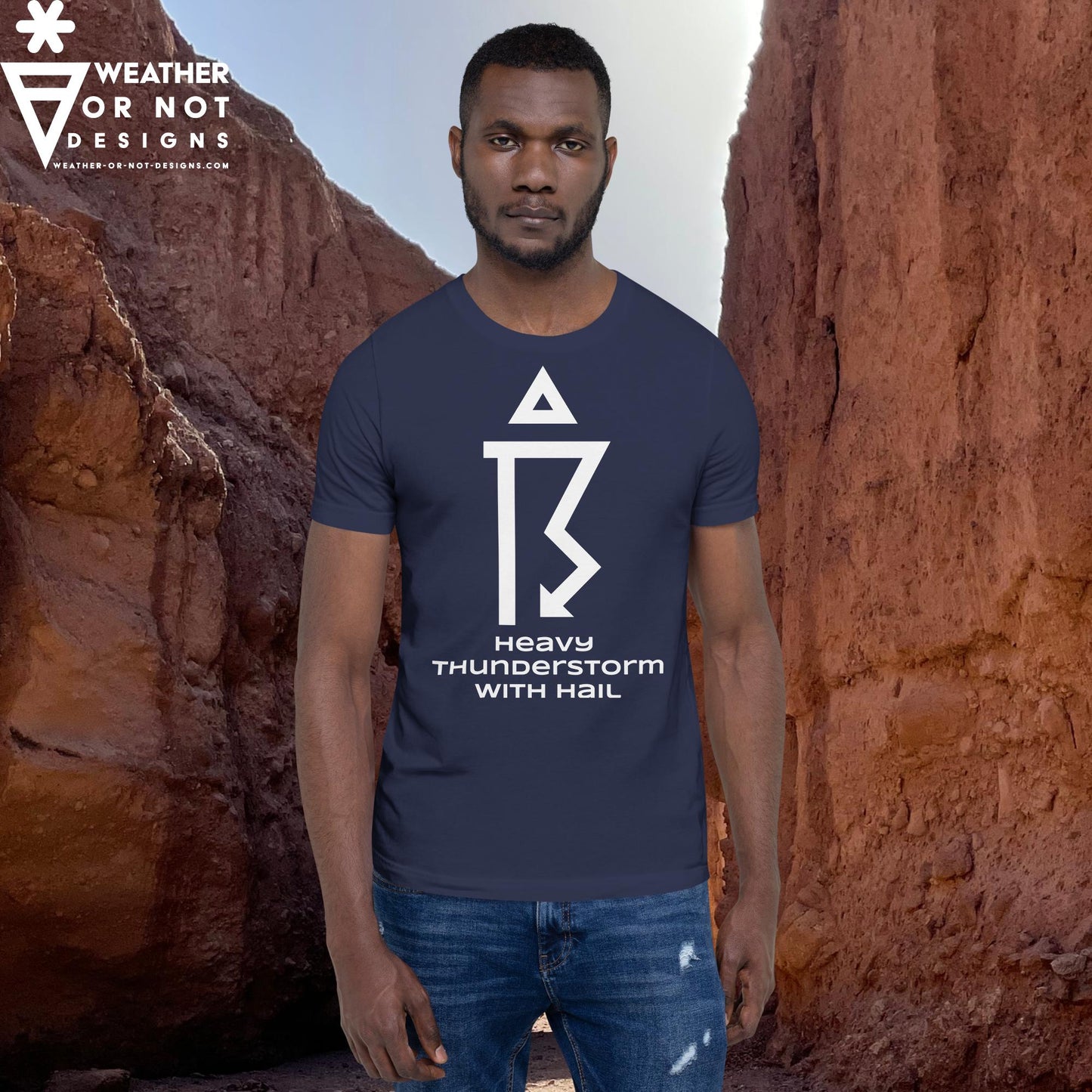 THUNDERSTORM SEVERE w/HAIL  Wx Symbol (99) Tee