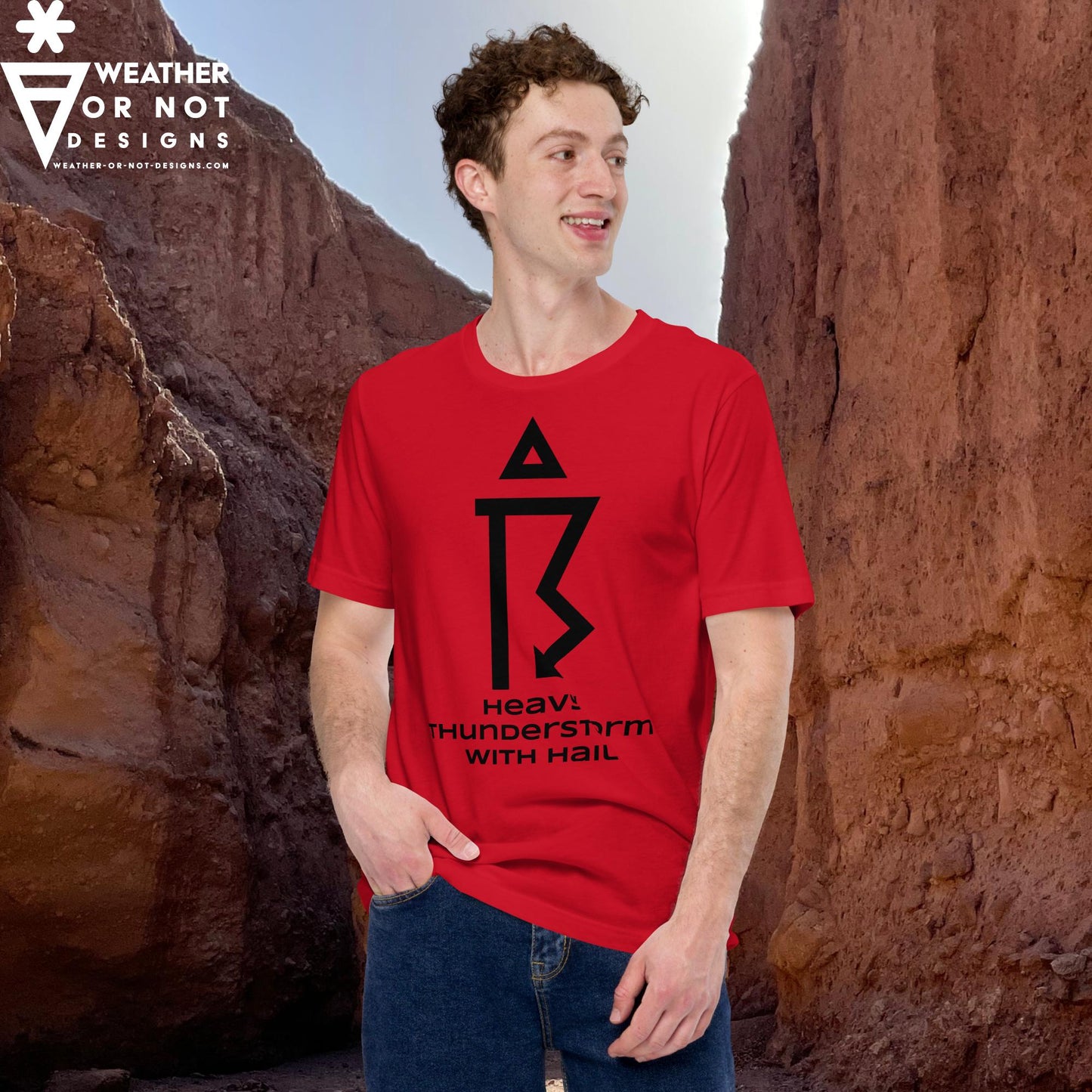 THUNDERSTORM SEVERE w/HAIL  Wx Symbol (99) Tee