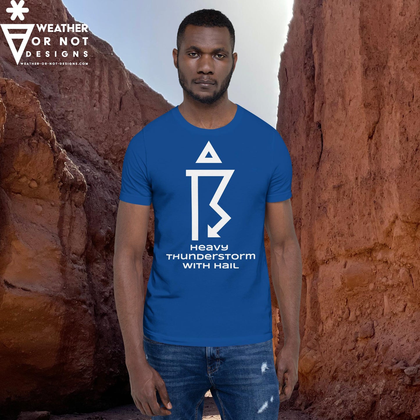 THUNDERSTORM SEVERE w/HAIL  Wx Symbol (99) Tee