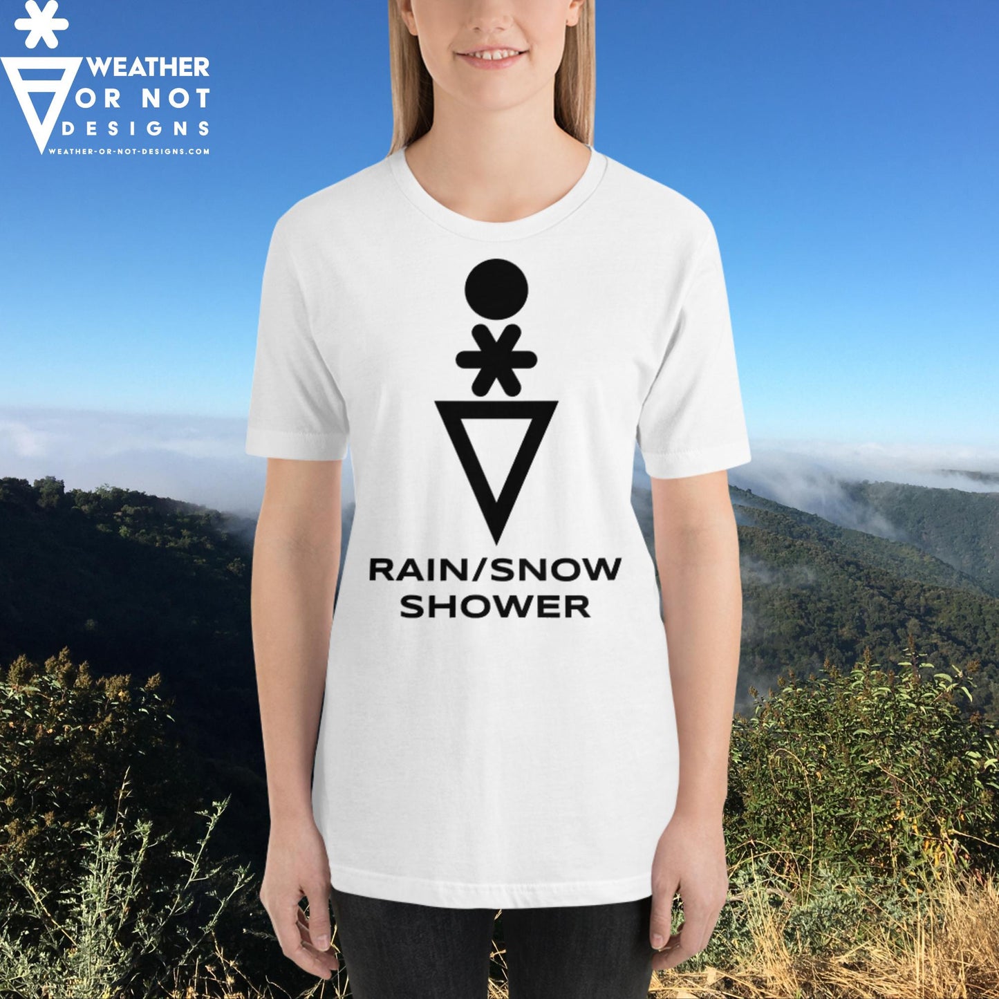 RAIN/SNOW SHOWER Wx Symbol (83) Tee