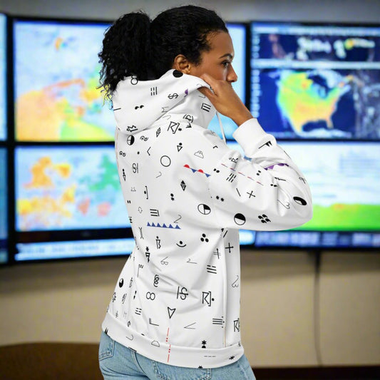 Weather Map Symbols Zip Hoodie