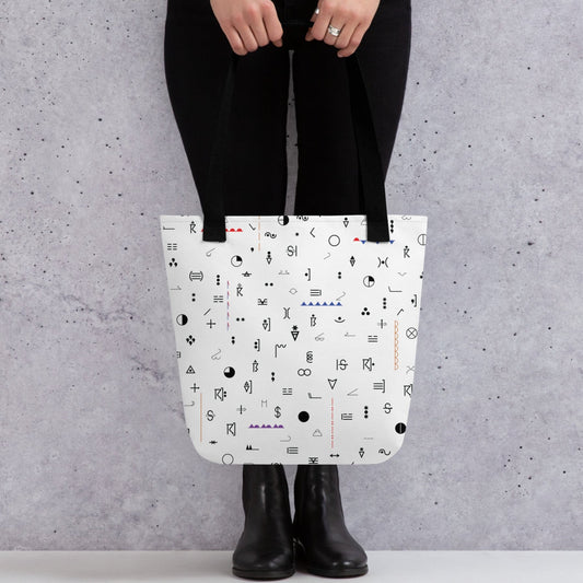 Weather Map Symbols Tote Bag