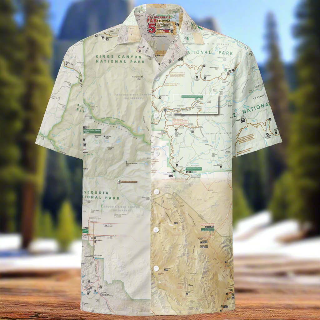 California Fab 5 National Parks Button Shirt