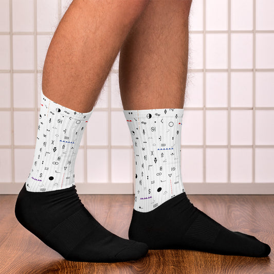 Weather Map Symbols Socks