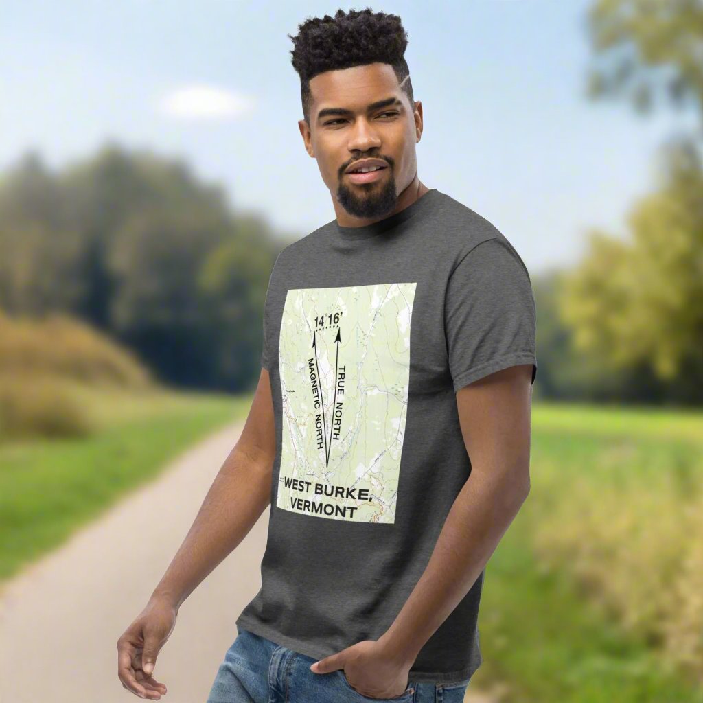 West Burke, VT - True North Topo T-Shirt