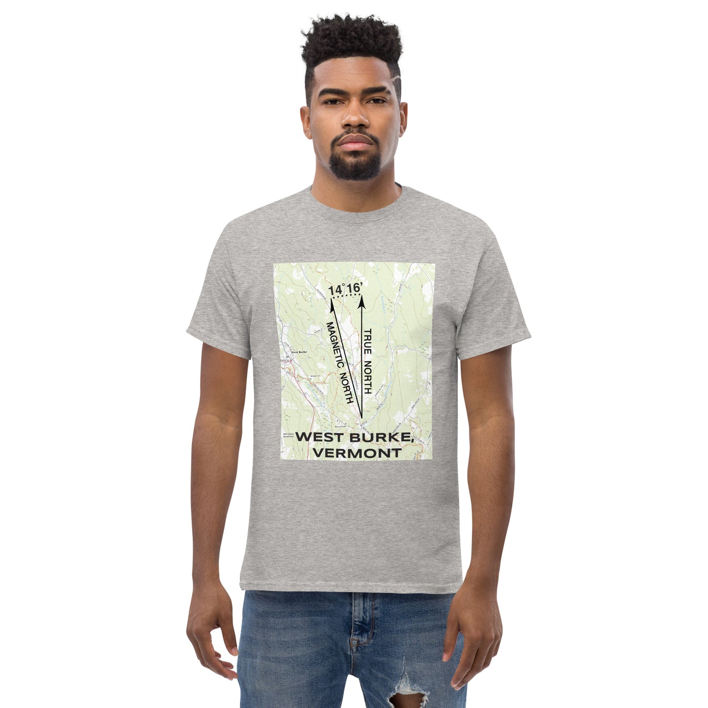 West Burke, VT - True North Topo T-Shirt