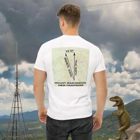 Mt. Washington, NH - True North Topo BACK T-Shirt