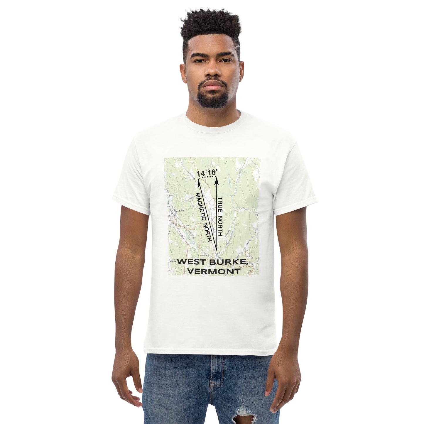 West Burke, VT - True North Topo T-Shirt