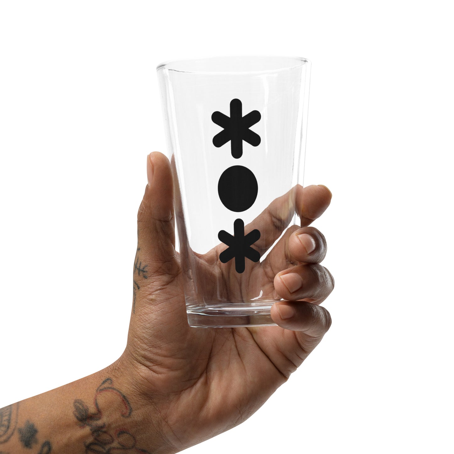 RAIN or DRIZZLE & SNOW  Wx Symbol (69) Pint Glass