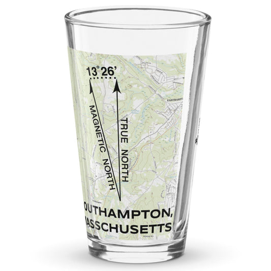 Southampton, MA - True North Topo Pint Glass