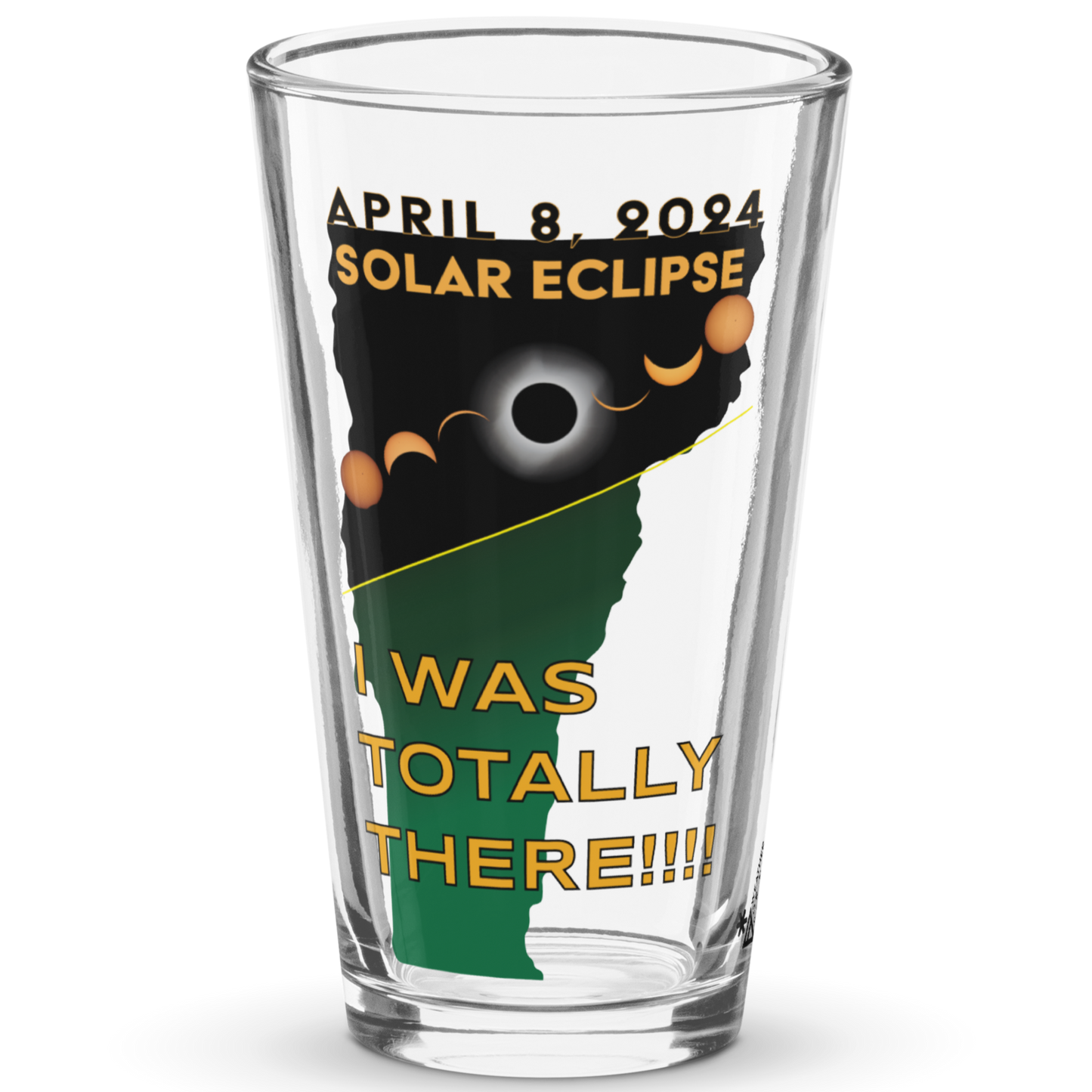 2024 Solar Eclipse - VT Pint Glass