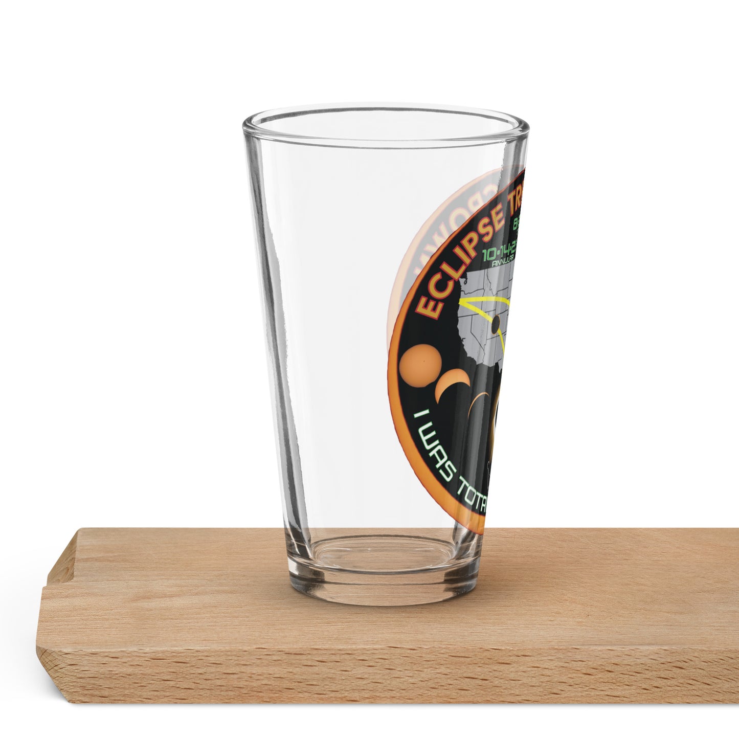 Solar Eclipse Triple Crown Pint Glass