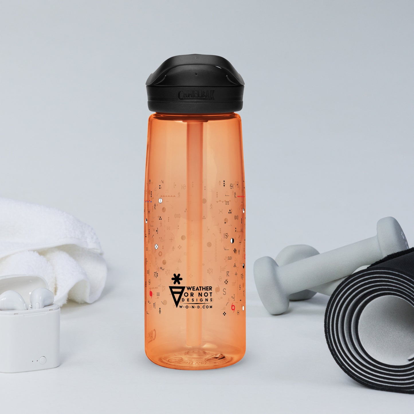 Weather Map Symbols Water Bottle