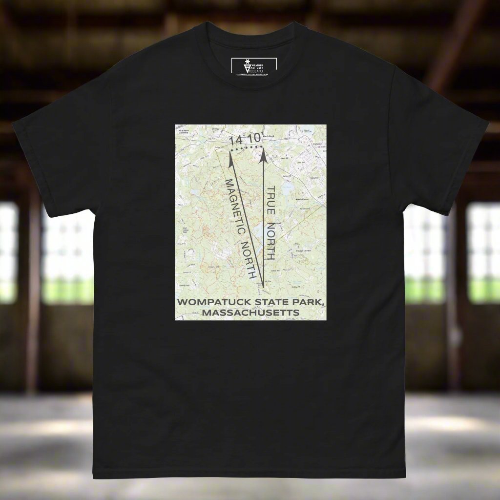 Wompatuck State Park, MA - True North Topo T-Shirt