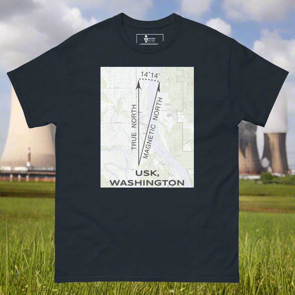 Usk, WA - True North Topo T-Shirt